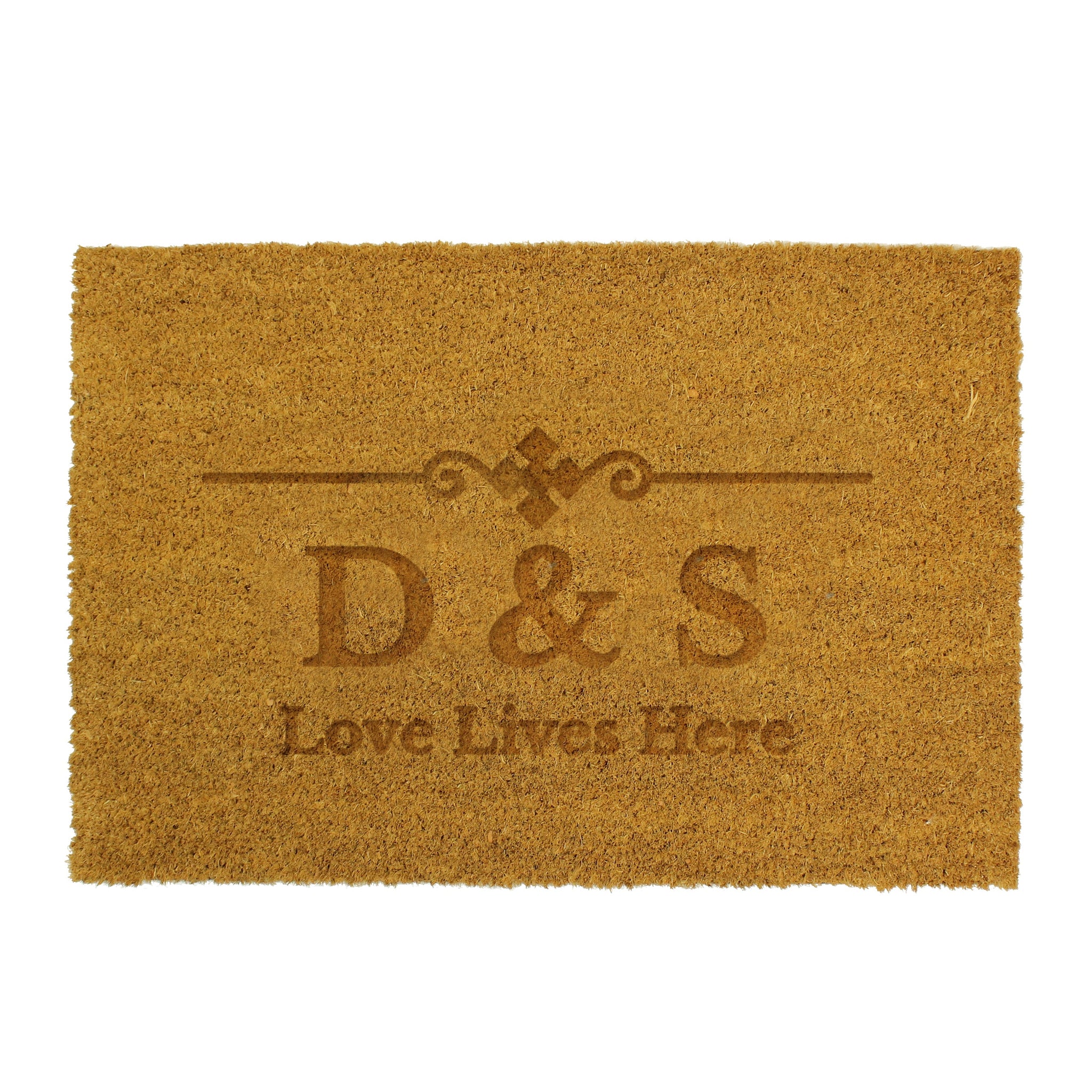 Personalised Ornate Rectangle Indoor Doormat: 5 - Doormats By Gift Moments