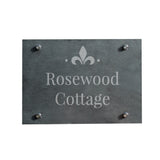 Personalised Ornate Slate House Sign: 4 - House Signs By Gift Moments