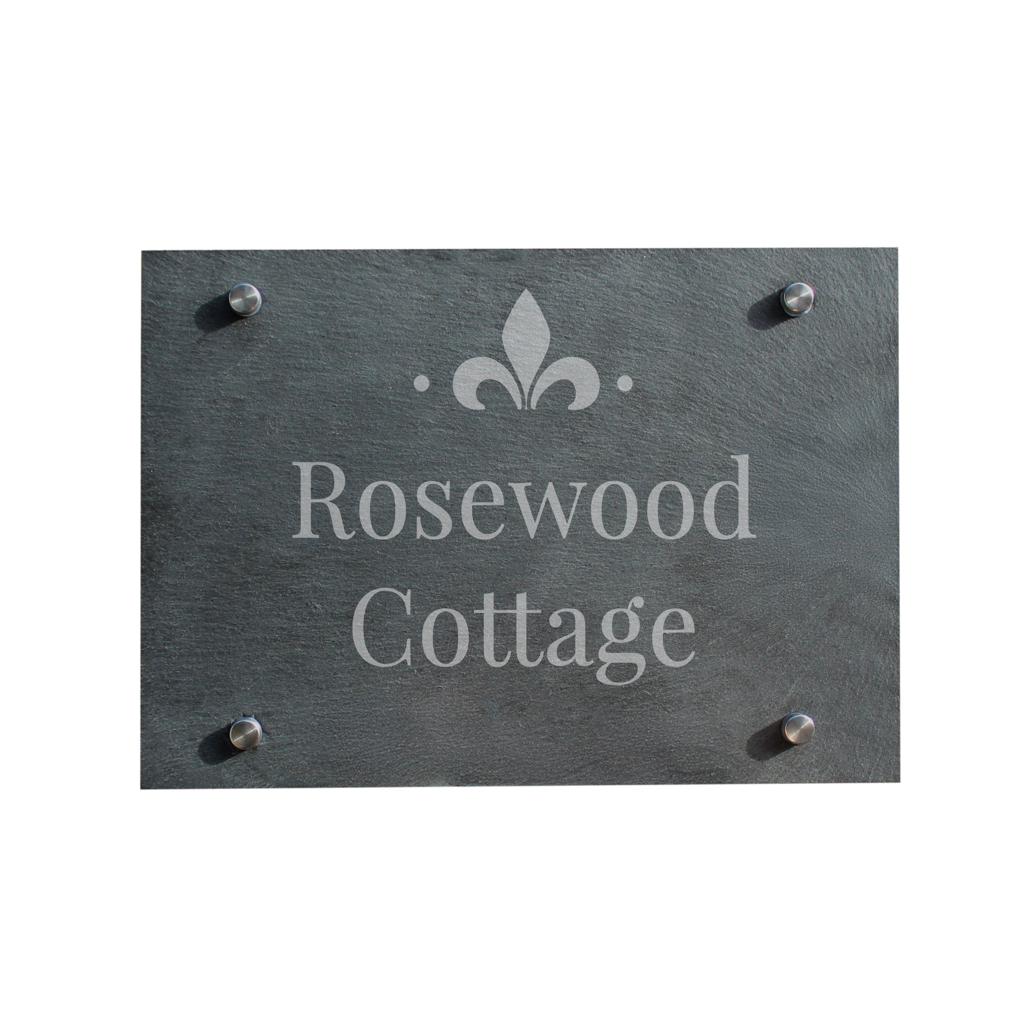 Personalised Ornate Slate House Sign: 4 - House Signs By Gift Moments
