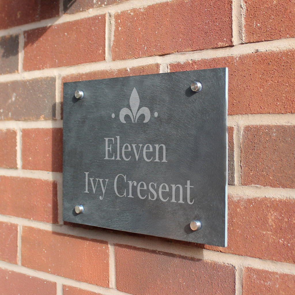 Personalised Ornate Slate House Sign - Shop Signs & Plaques At Gift Moments - 2