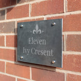 Personalised Ornate Slate House Sign: 2 - House Signs By Gift Moments