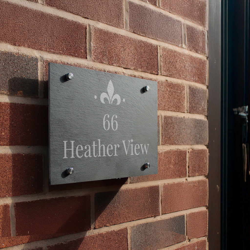 Personalised Ornate Slate House Sign - Shop Signs & Plaques At Gift Moments - 3