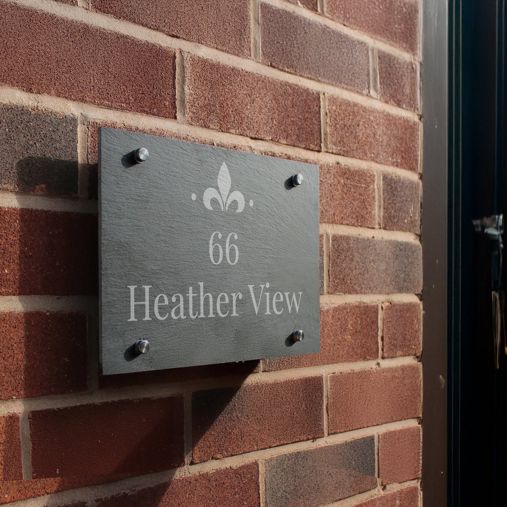 Personalised Ornate Slate House Sign: 3 - House Signs By Gift Moments