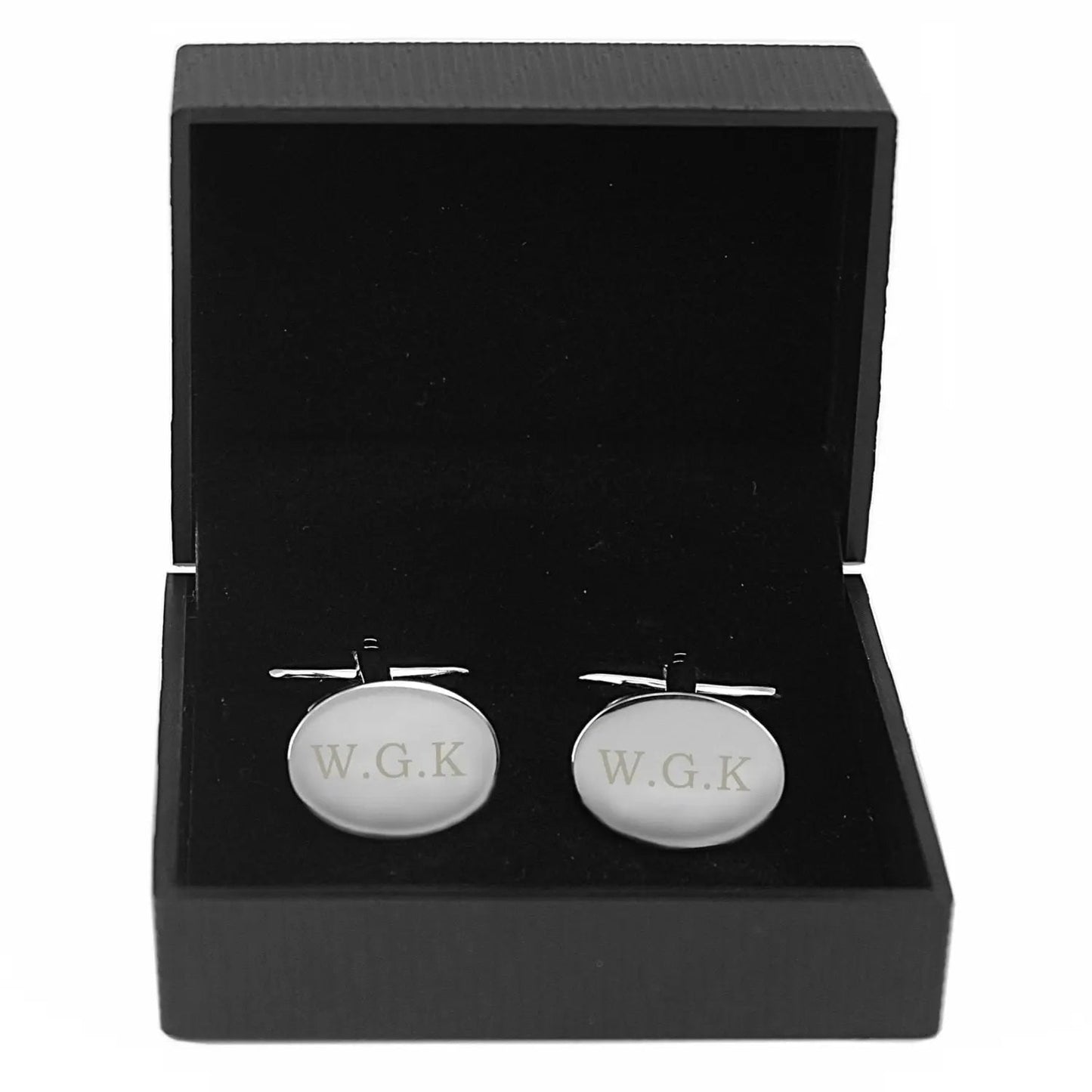 Personalised Oval Cufflinks: 2 - Cufflinks & Tie Slides By Gift Moments
