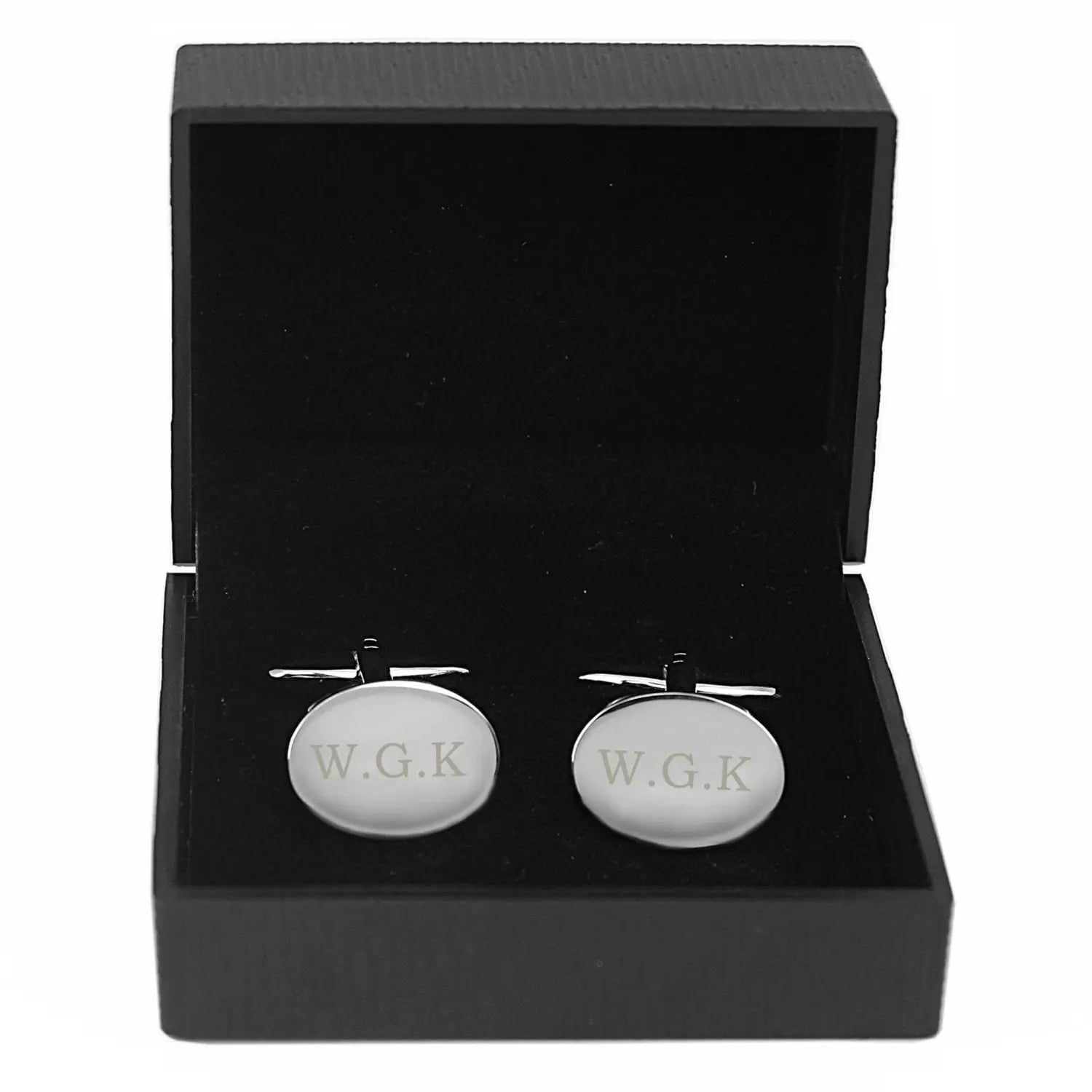 Personalised Oval Cufflinks: 2 - Cufflinks & Tie Slides By Gift Moments