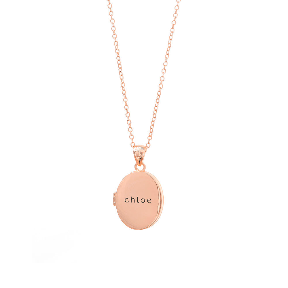 Personalised Oval Photo Locket Pendant Necklaces: 15 - Necklaces By Gift Moments