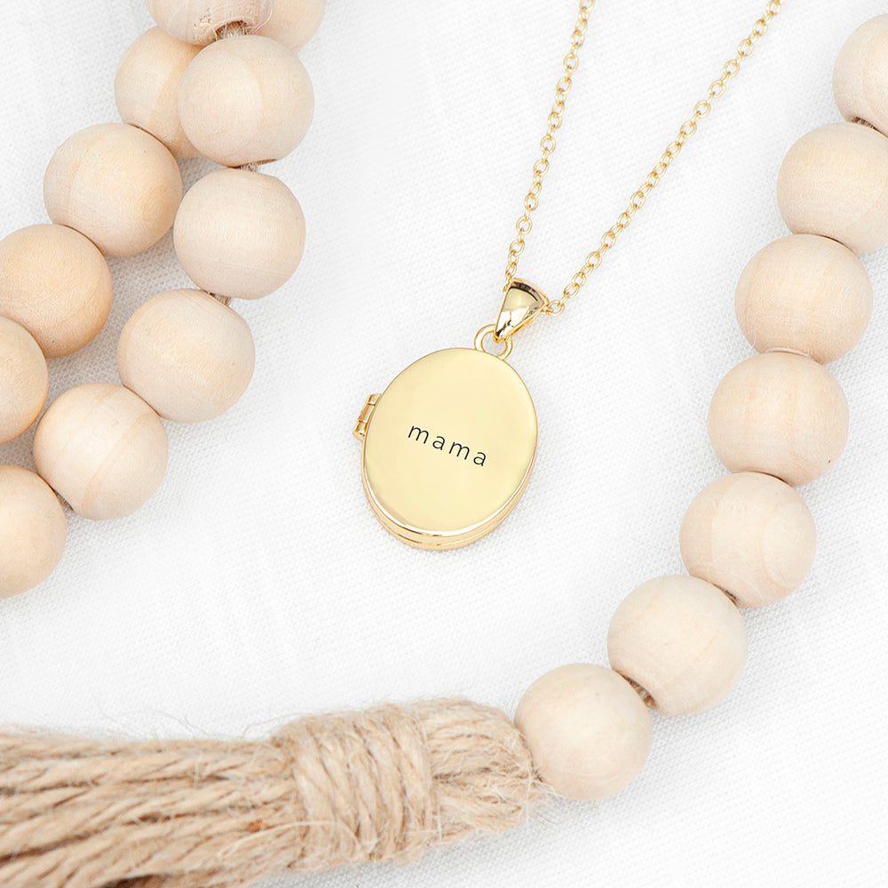 Personalised Oval Photo Locket Pendant Necklaces: 1 - Necklaces By Gift Moments