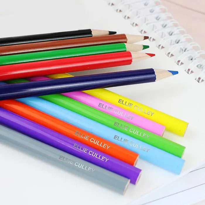 Personalised Pack of 12 Colouring Pencils - Shop Pens & Pencils At Gift Moments - 2