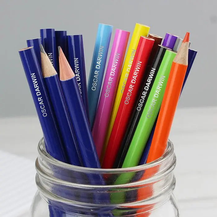 Personalised Pack of 20 HB Pencils & Colouring Pencils: 1 - Pens & Pencils By Gift Moments