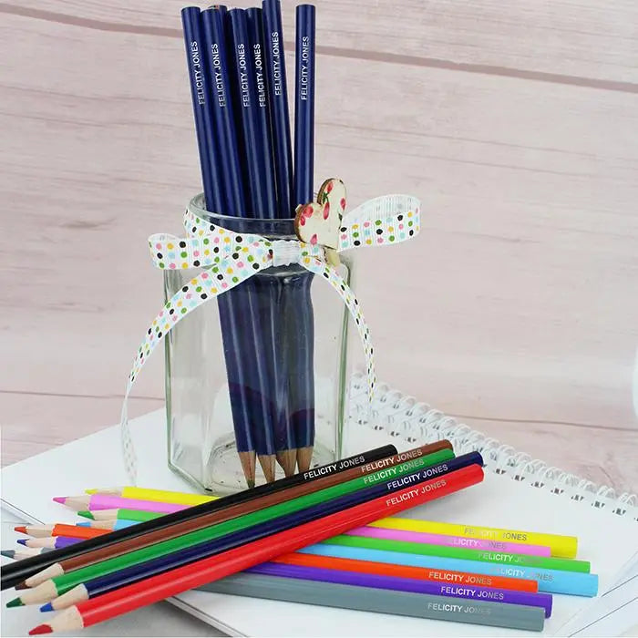 Personalised Pack of 20 HB Pencils & Colouring Pencils: 2 - Pens & Pencils By Gift Moments