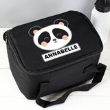 Personalised Panda Black Lunch Bag: 1 - Lunch Boxes & Bags By Gift Moments