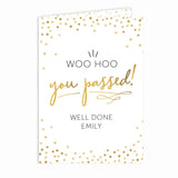 Personalised You Passed! Card: 3 - Greeting Cards By Gift Moments