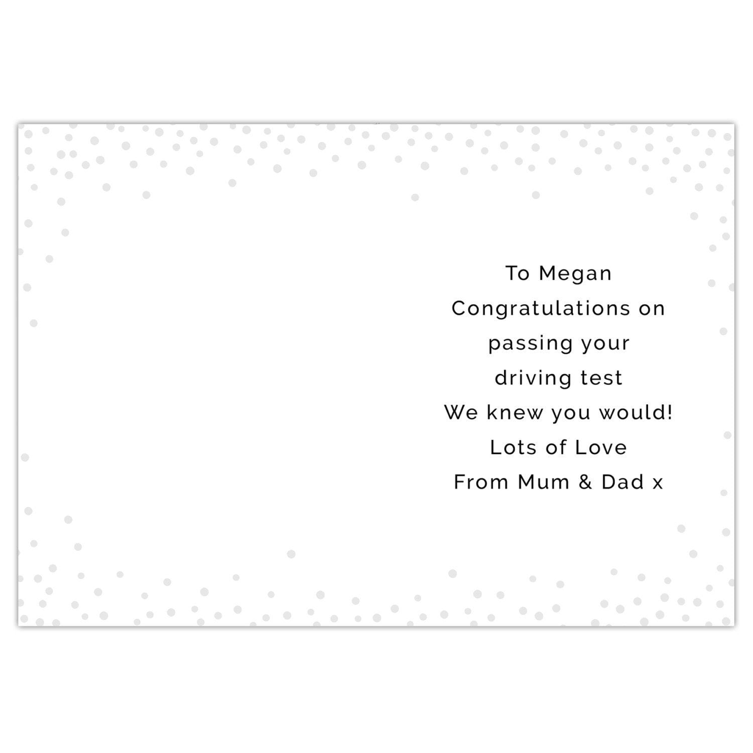 Personalised Passed Driving Test Card: 4 - Greeting Cards By Gift Moments