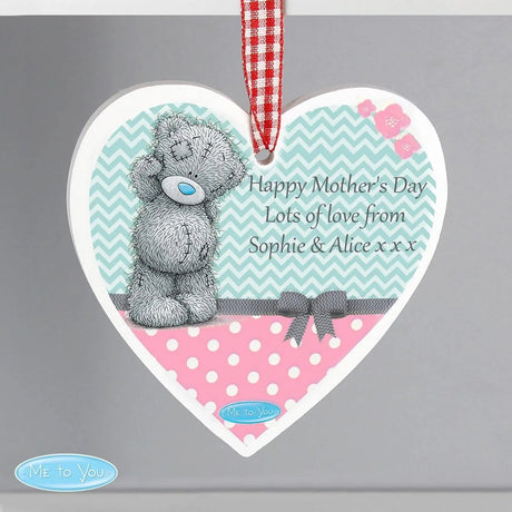 Personalised Me To You Pastel Polka Dot for Her Wooden Heart Decoration: 3 - Signs & Plaques