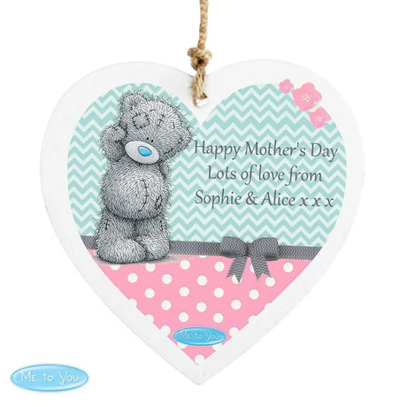 Personalised Me To You Pastel Polka Dot for Her Wooden Heart Decoration: 4 - Signs & Plaques