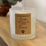 Personalised Paw Print Cork Label Candle Jar: 4 - Candles By Gift Moments