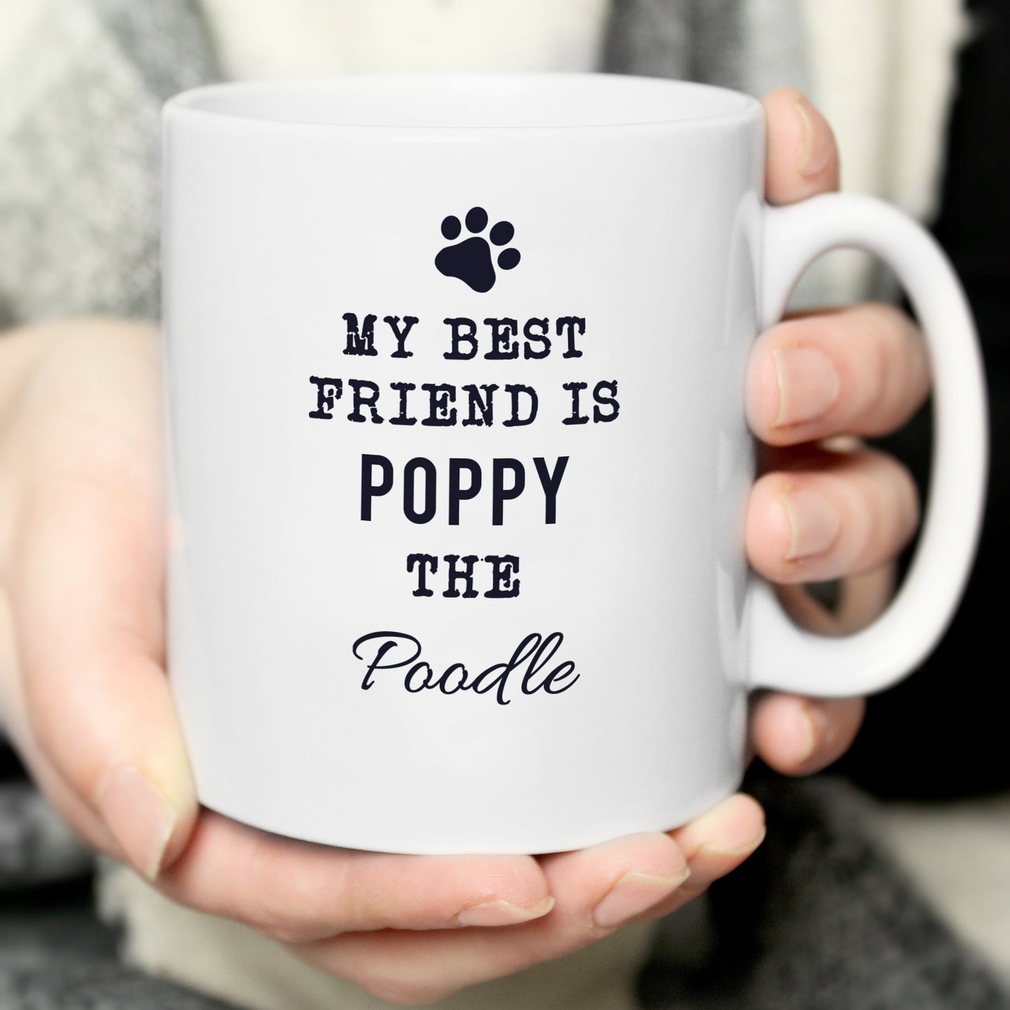 Personalised Paw Print Dog Breed Mug: 7 - Mugs By Gift Moments