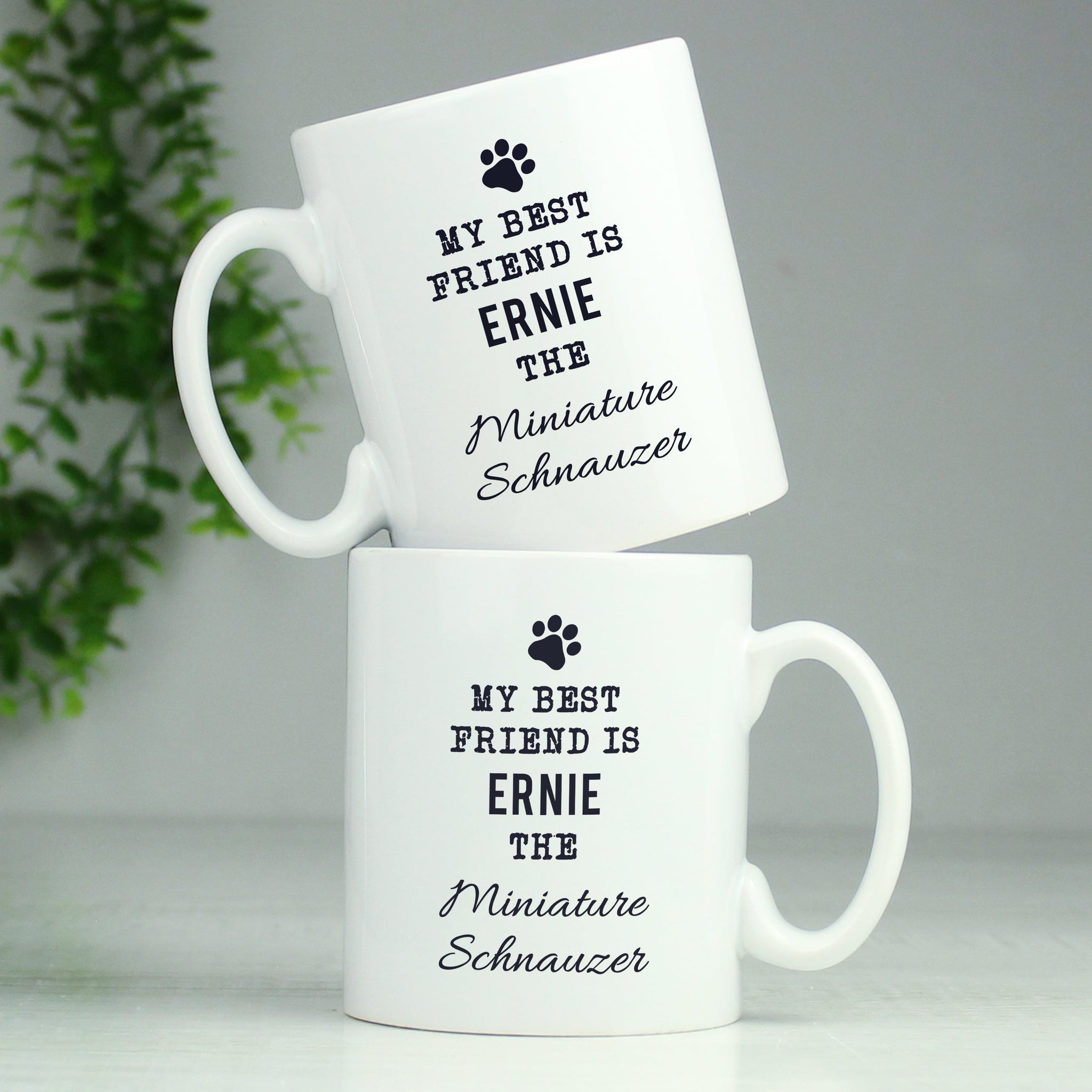 Personalised Paw Print Dog Breed Mug: 4 - Mugs By Gift Moments