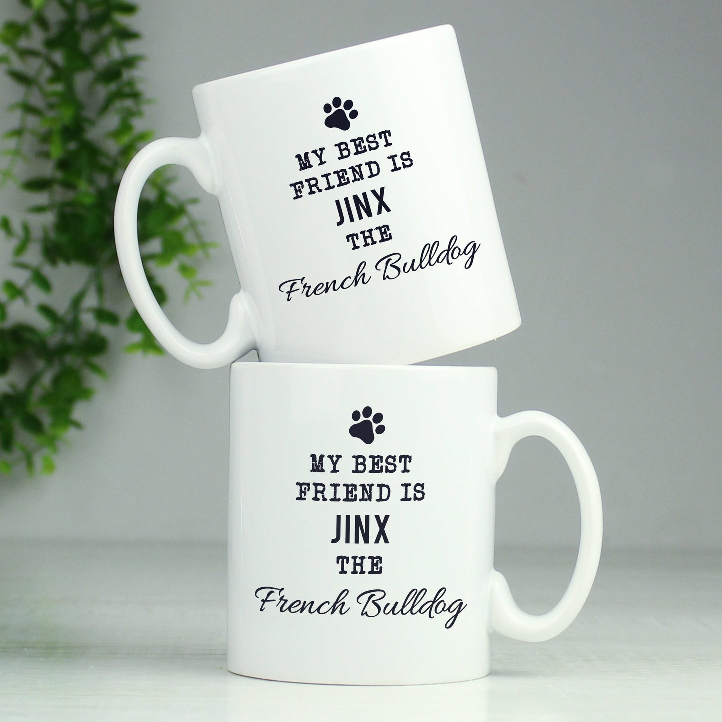 Personalised Paw Print Dog Breed Mug: 3 - Mugs By Gift Moments