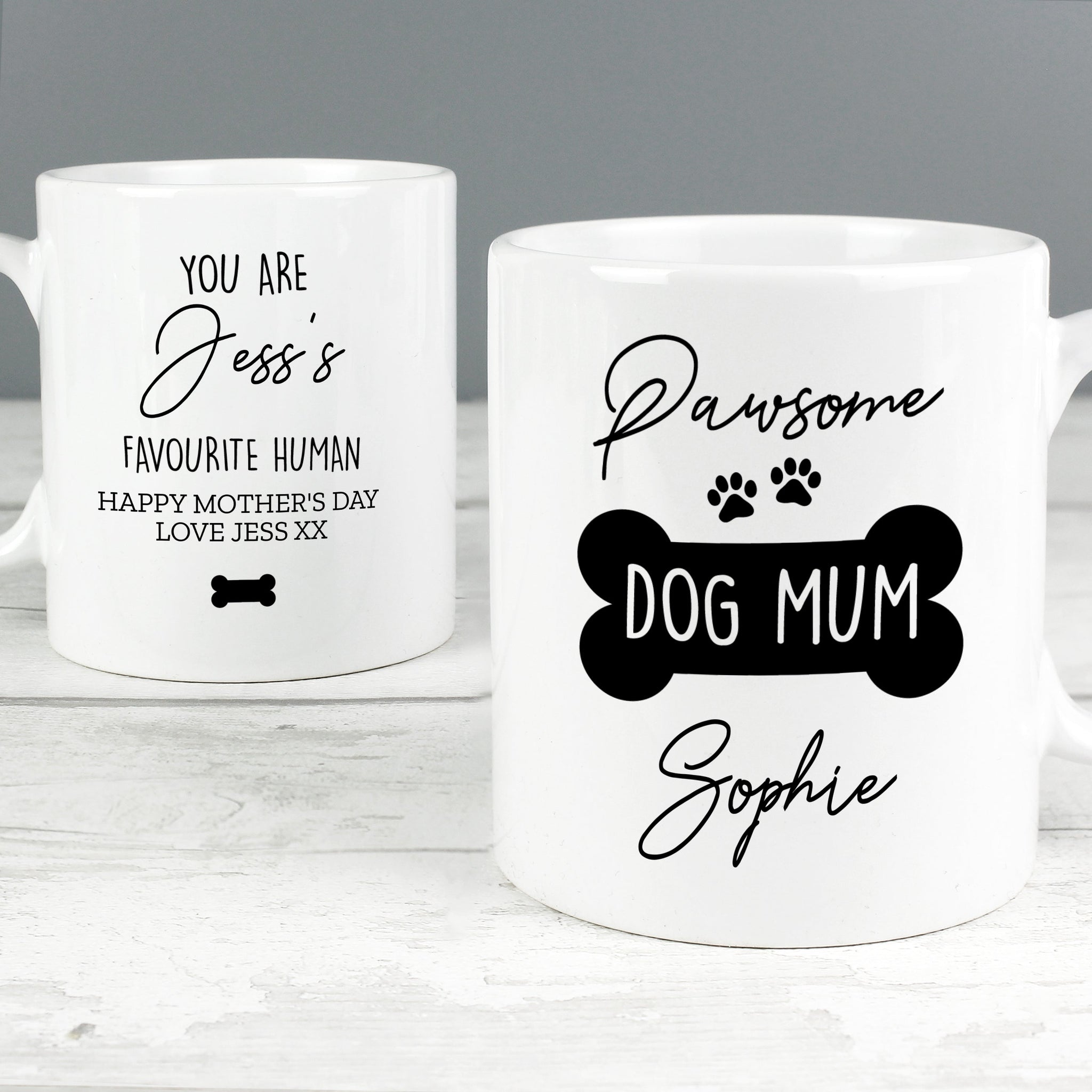 Personalised Pawsome Dog Mum Mug: 1 - Mugs By Gift Moments