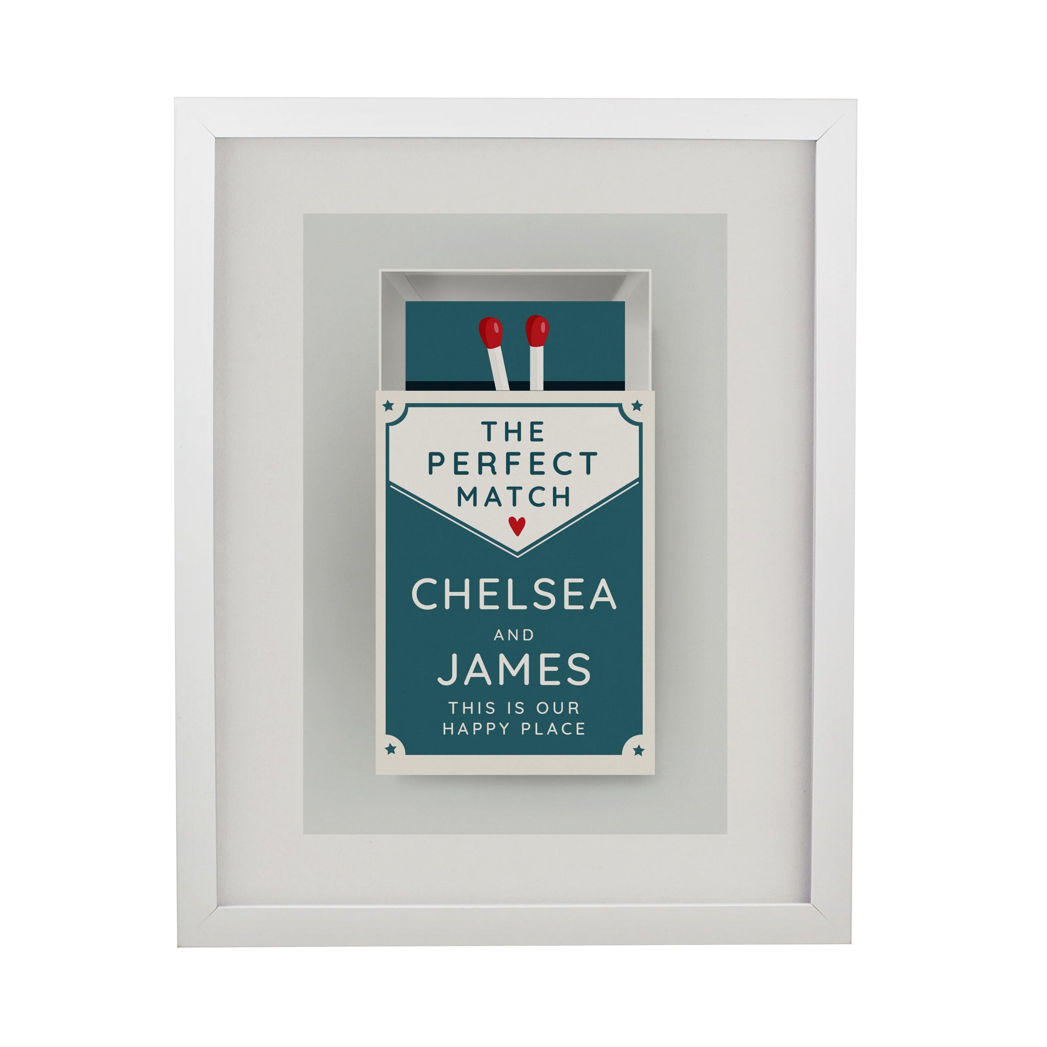 Personalised Perfect Match Couples Framed Prints: 9 - Framed Prints By Gift Moments