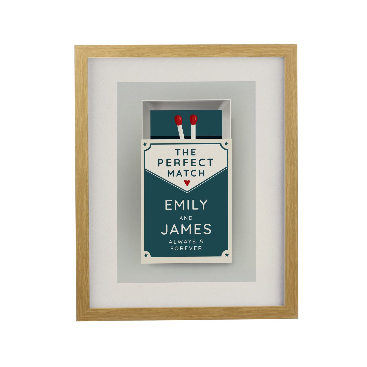 Personalised Perfect Match Couples Framed Prints: 7 - Framed Prints By Gift Moments