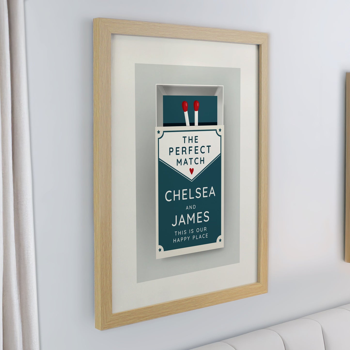Personalised Perfect Match Couples Framed Prints: 4 - Framed Prints By Gift Moments