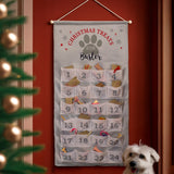 Personalised Pet Advent Calendar In Silver Grey: 1 - Advent Calendars By Gift Moments