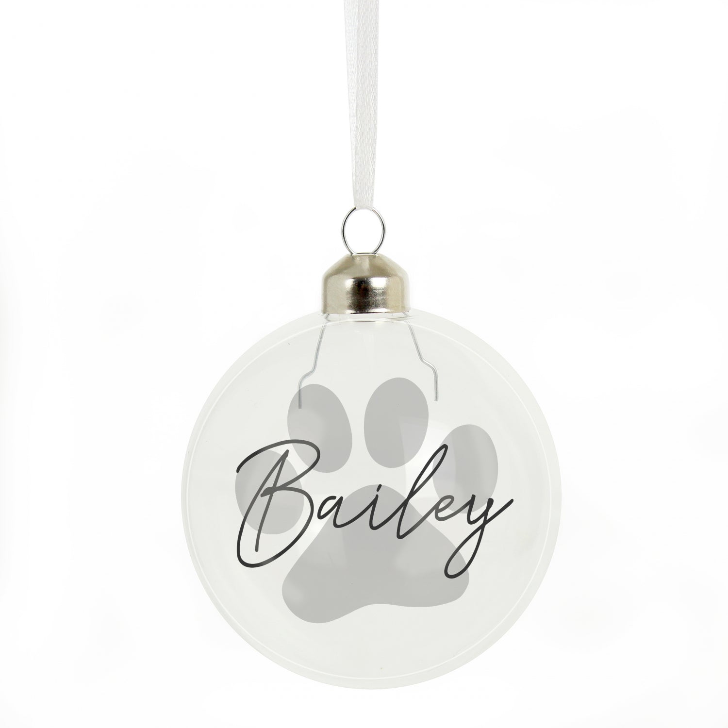 Personalised Pet Glass Bauble: 3 - Christmas Baubles By Gift Moments