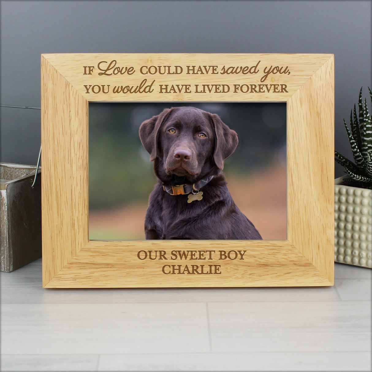 Personalised Pet Memorial 6x4 Photo Frame: 2 Photo Frames By Gift Moments