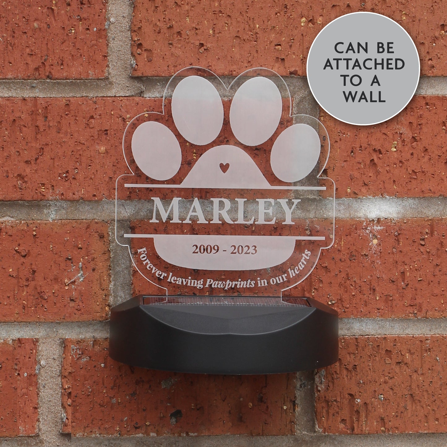 Personalised Pet Memorial Outdoor Solar Light: 5 - Solar Lights By Gift Moments