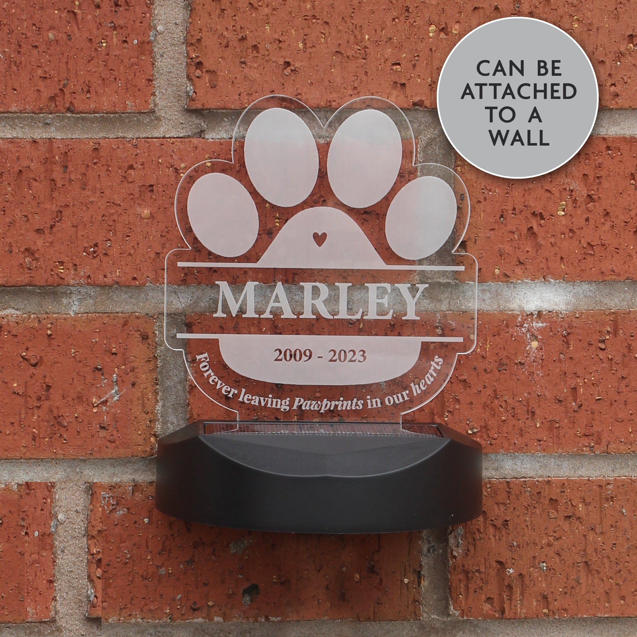 Personalised Pet Memorial Outdoor Solar Light: 5 - Solar Lights By Gift Moments