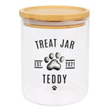 Personalised Pet Treats Glass Jar with Bamboo Lid: 4 - Storage By Gift Moments