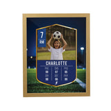 Personalised Photo Football Card Framed Prints: 7 - Framed Prints By Gift Moments
