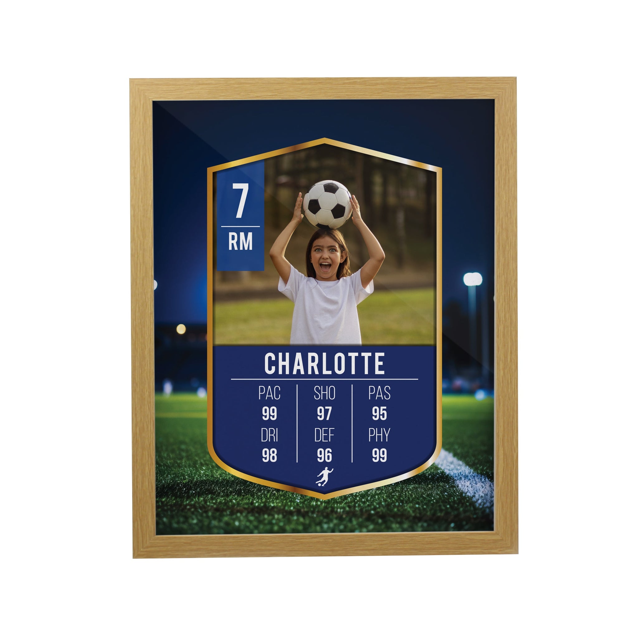 Personalised Photo Football Card Framed Prints: 7 - Framed Prints By Gift Moments