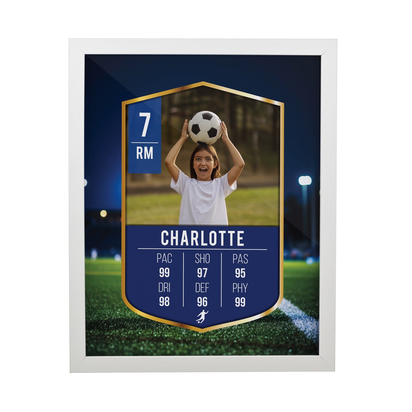Personalised Photo Football Card Framed Prints: 9 - Framed Prints By Gift Moments