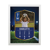 Personalised Photo Football Card Framed Prints: 9 - Framed Prints By Gift Moments