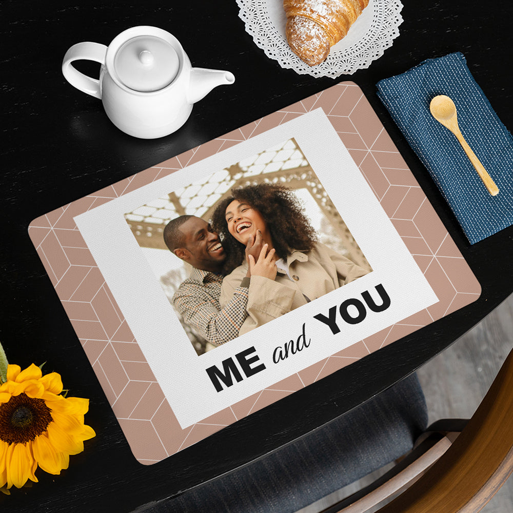 Personalised Me & You Photo Placemat: 1 - Placemats By Gift Moments