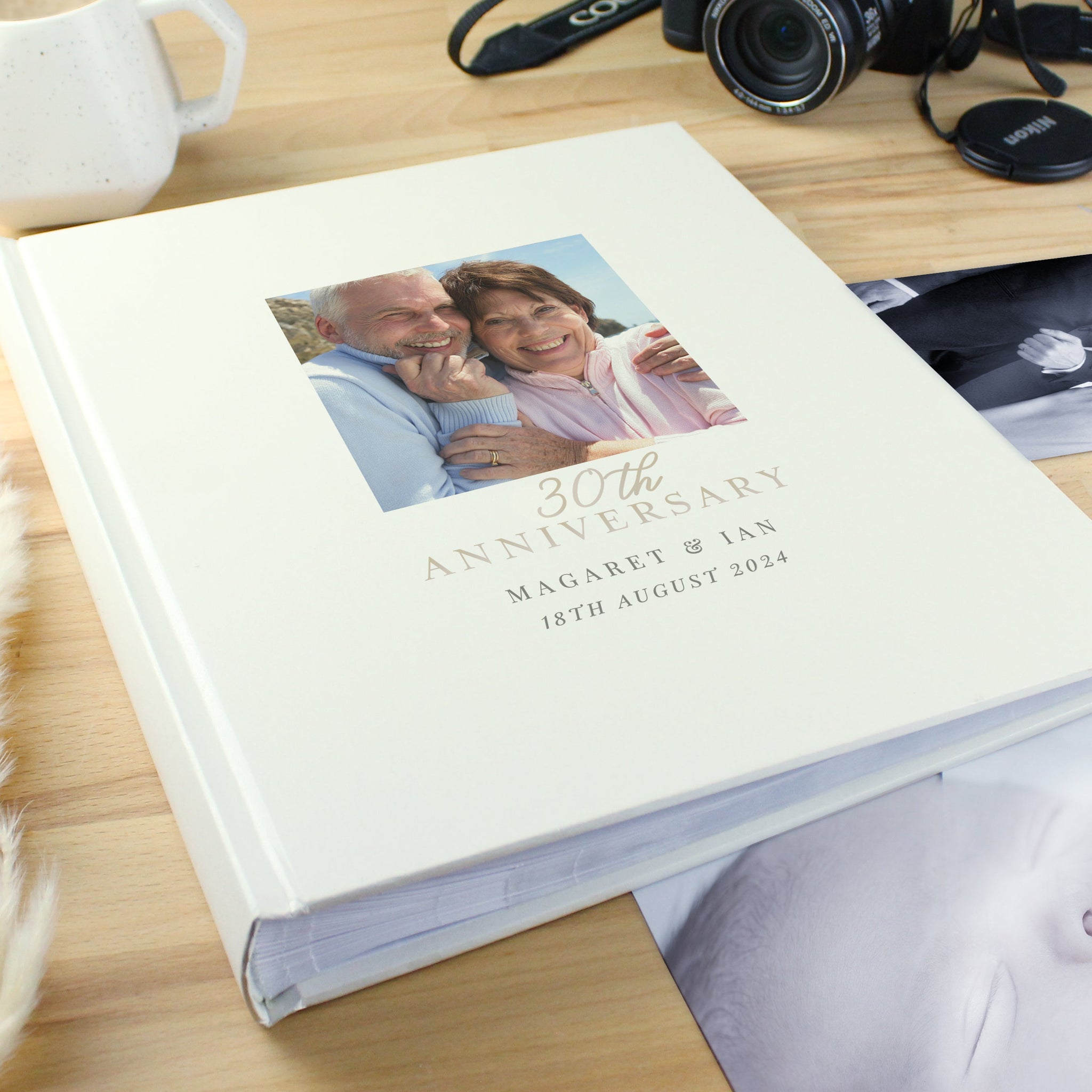 Personalised Photo Upload 25th Anniversary Traditional Photo Album: 2 - Photo Albums By Gift Moments