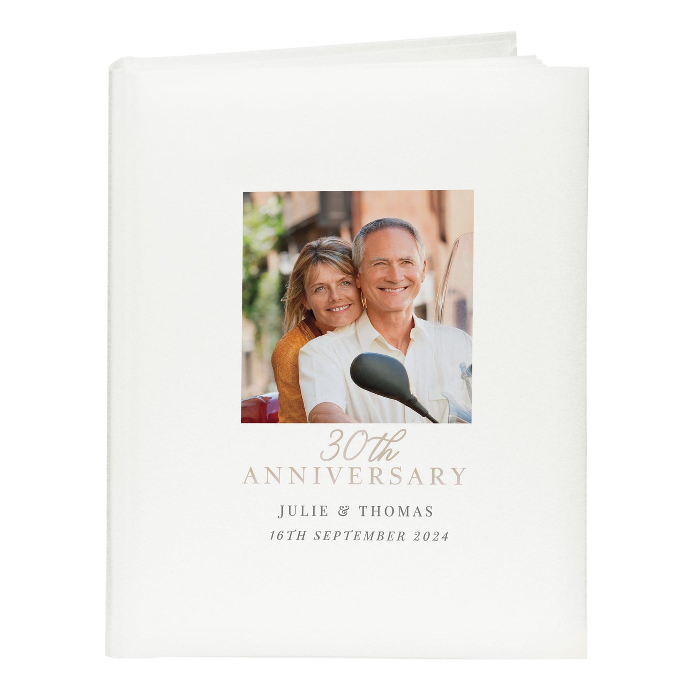 Personalised Photo Upload 30th Anniversary Traditional Photo Album: 5 - Photo Albums By Gift Moments