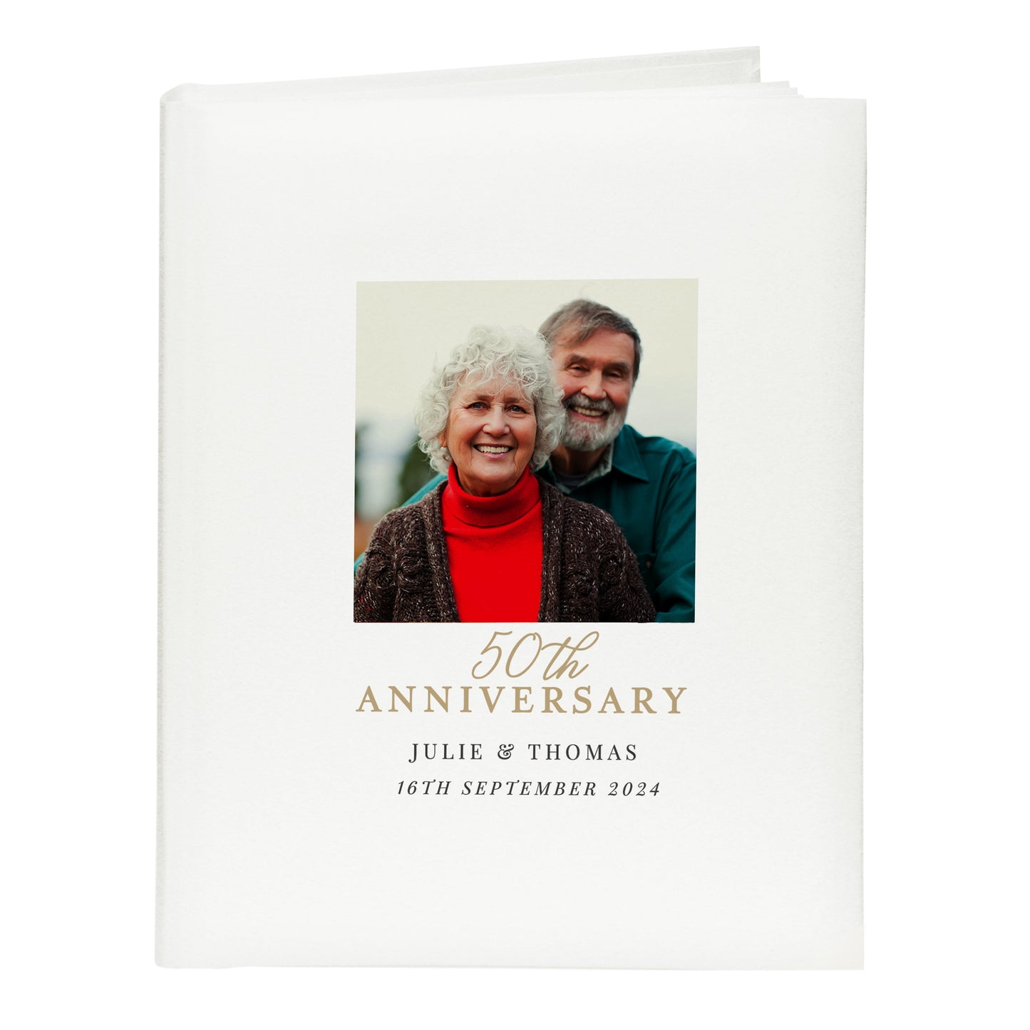 Personalised Photo Upload 50th Anniversary Traditional Photo Album: 5 - Photo Albums By Gift Moments