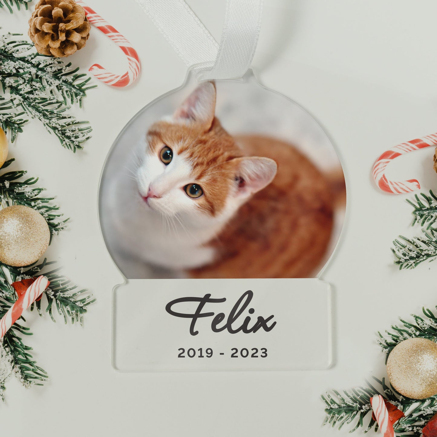 Personalised Photo Upload Acrylic Decoration: 3 - Decorations By Gift Moments