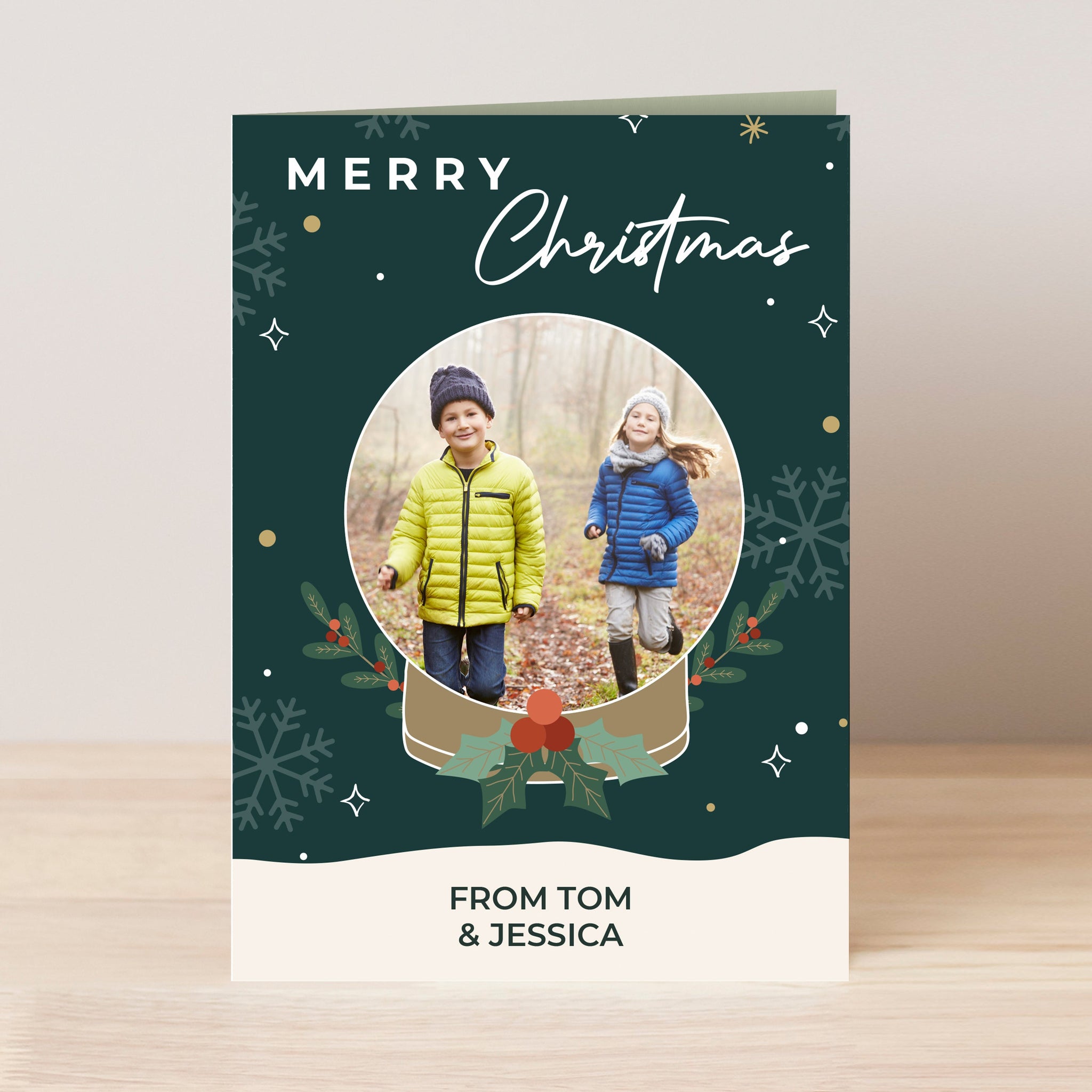 Personalised Photo Upload Christmas Card: 7 - Greeting Cards By Gift Moments