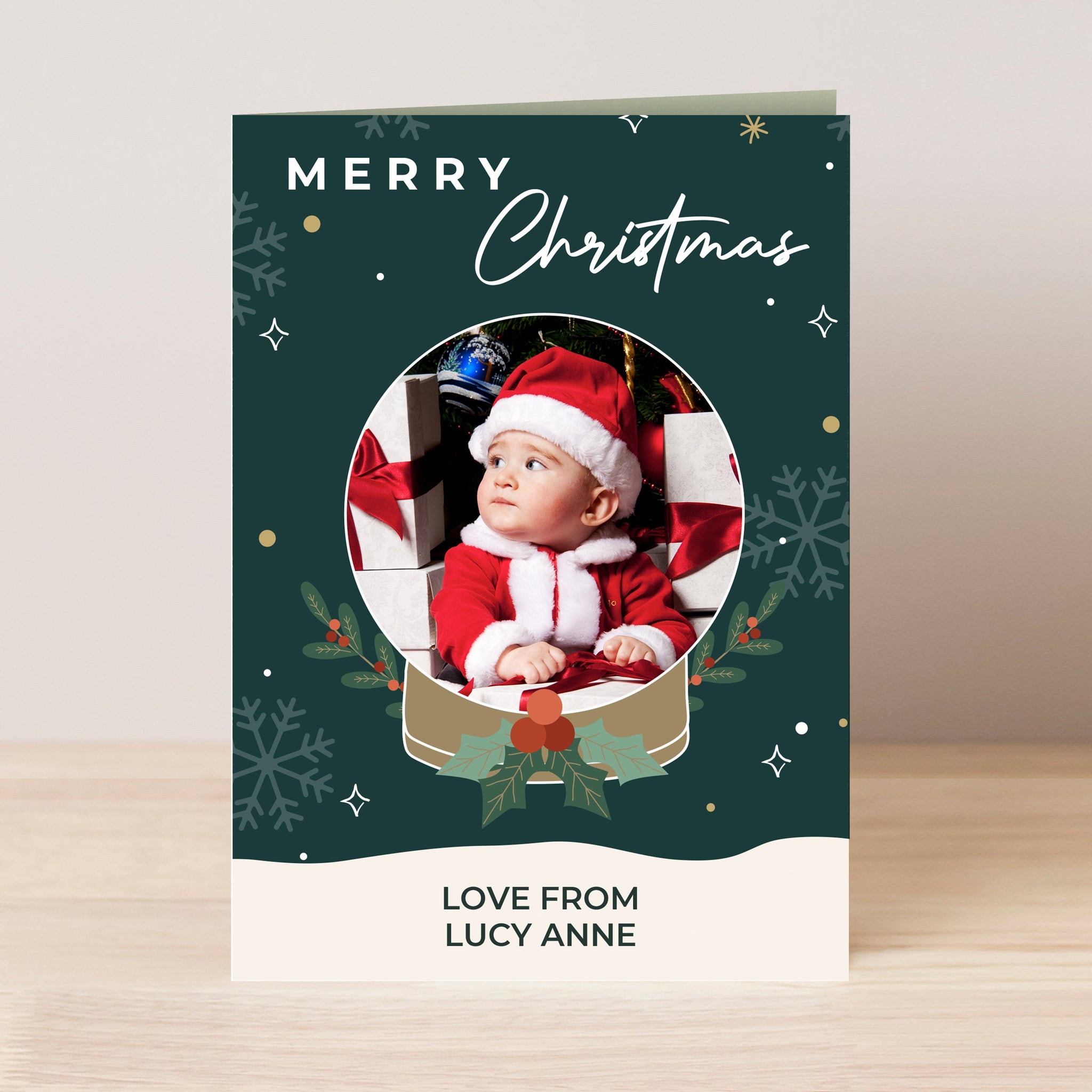 Personalised Photo Upload Christmas Card: 6 - Greeting Cards By Gift Moments