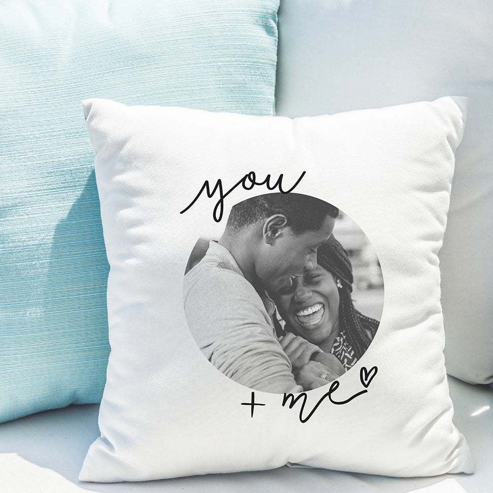Personalised You & Me Photo Upload Cushion: 2 - Cushions By Gift Moments