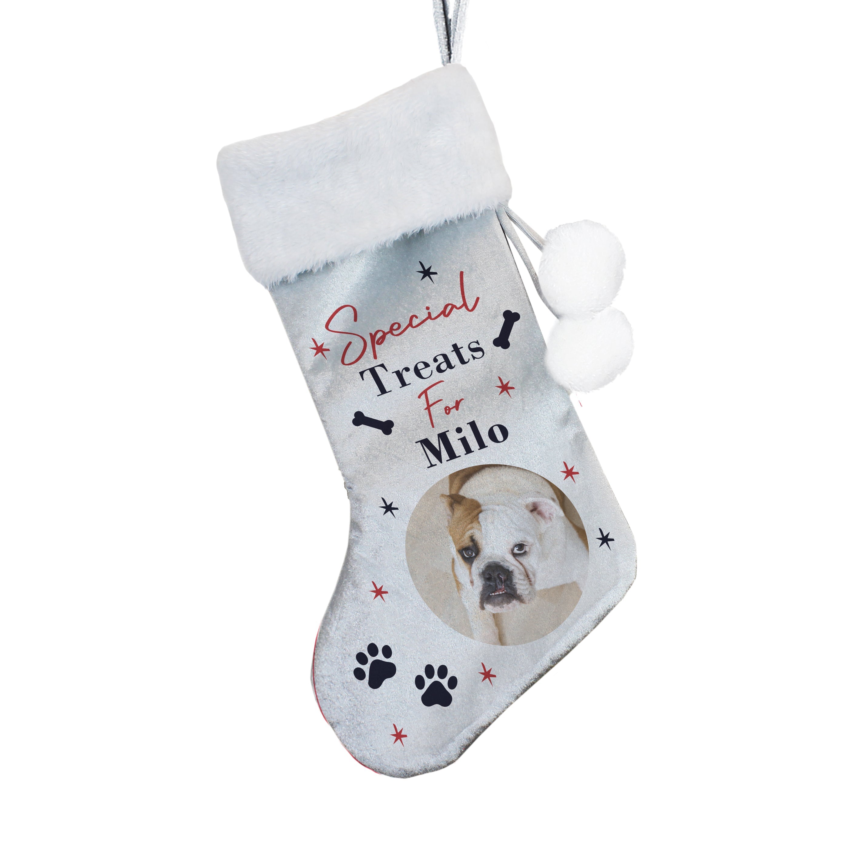 Personalised Photo Upload Dog Christmas Stocking - Shop Christmas Stockings At Gift Moments - 4