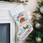 Personalised Photo Upload Elf Christmas Stocking - Shop Christmas Stockings At Gift Moments - 3