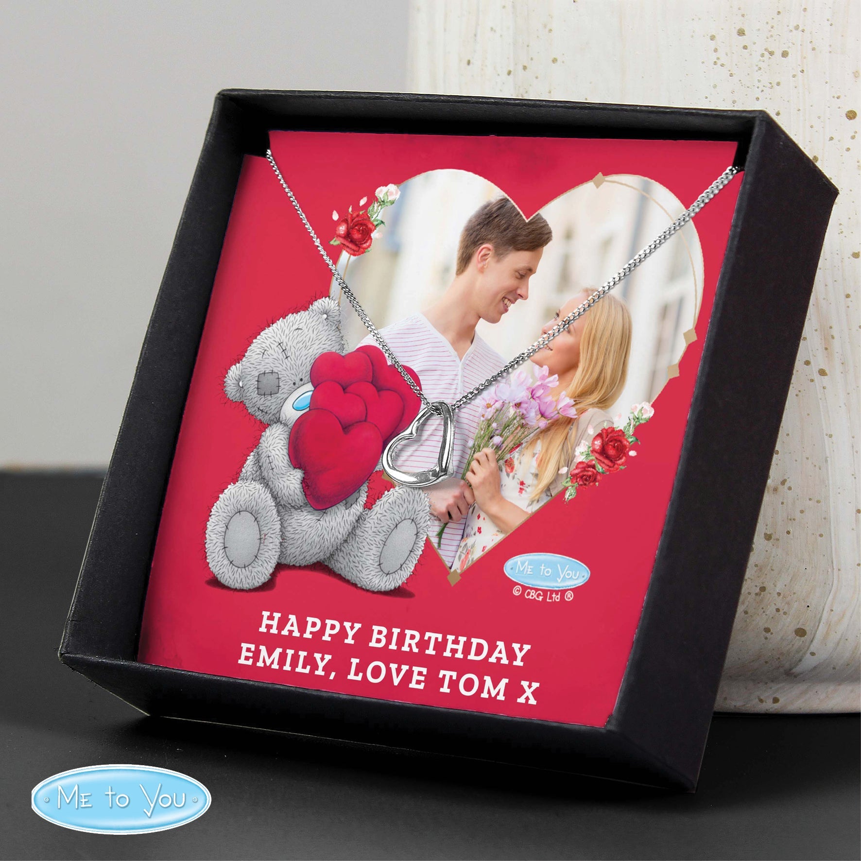 Personalised Me To You Photo Upload Heart Necklace and Box: 3 - Necklaces By Gift Moments