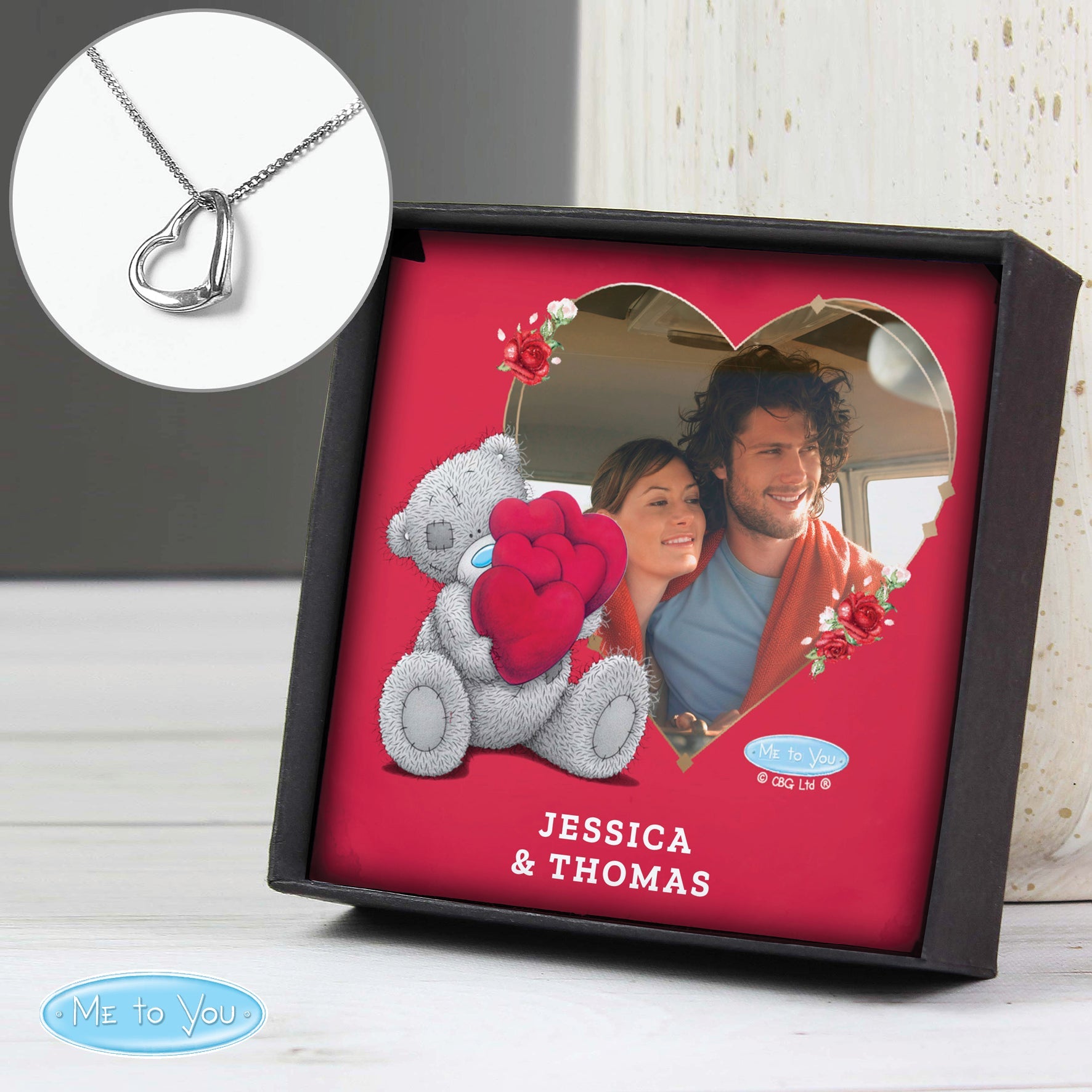 Personalised Me To You Photo Upload Heart Necklace and Box: 5 - Necklaces By Gift Moments