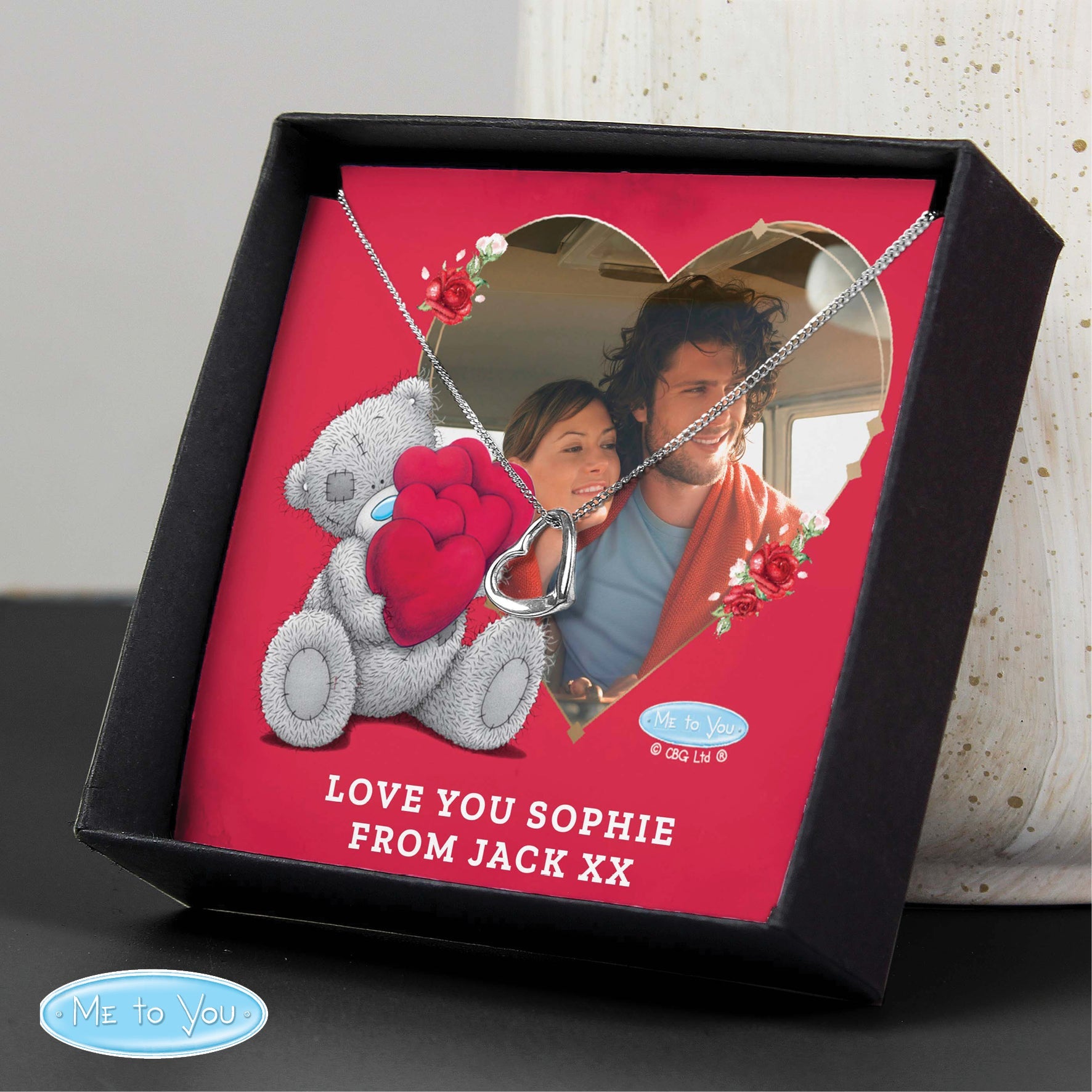 Personalised Me To You Photo Upload Heart Necklace and Box: 1 - Necklaces By Gift Moments